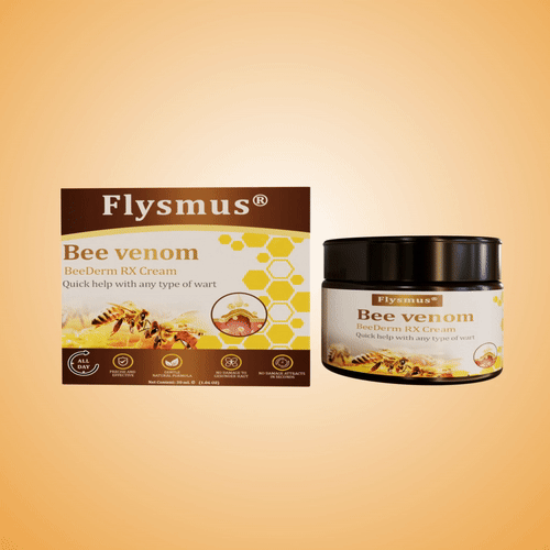 flysmus® Intensivcreme mit Bienengift👨⚕️vom BfArM zertifiziert, schmerzfrei und gezielt gegen Warzen, Hautanhängsel, Hautveränderungen, Infektionen und Narben